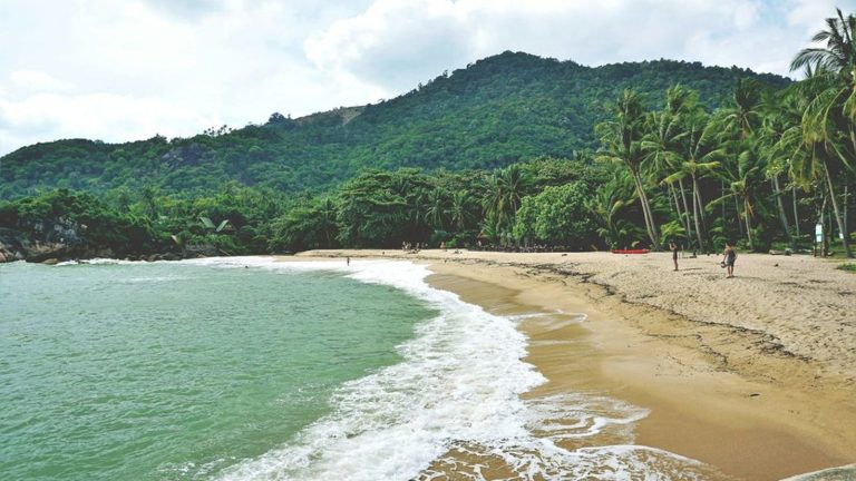 A quiet beach on Koh Phangan, Thailand